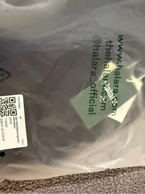 NWT Halara Black One Shoulder Yoga Top Size 2X - Picture 8 of 8